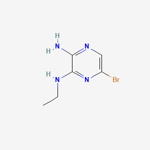 molecular formula C6H9BrN4 B570913 2-Amino-5-bromo-3-(ethylamino)pyrazine CAS No. 117719-10-5