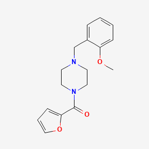 molecular formula C17H20N2O3 B5709134 1-(2-furoyl)-4-(2-methoxybenzyl)piperazine 