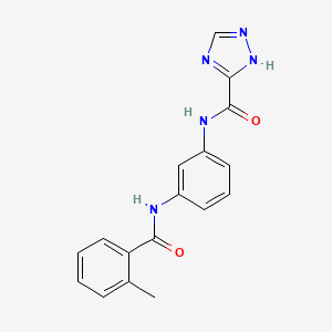 N-{3-[(2-methylbenzoyl)amino]phenyl}-1H-1,2,4-triazole-3-carboxamide