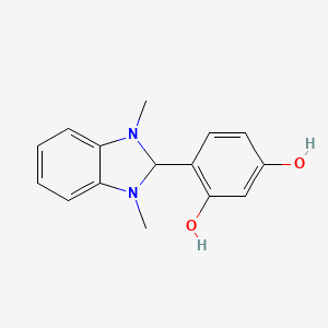 molecular formula C15H16N2O2 B5709146 4-(1,3-dimethyl-2,3-dihydro-1H-benzimidazol-2-yl)-1,3-benzenediol 