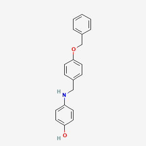 molecular formula C20H19NO2 B5709161 4-{[4-(benzyloxy)benzyl]amino}phenol 