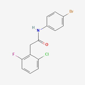molecular formula C14H10BrClFNO B5709173 N-(4-bromophenyl)-2-(2-chloro-6-fluorophenyl)acetamide 
