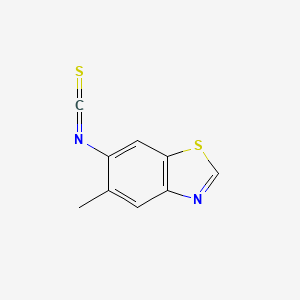 molecular formula C9H6N2S2 B570918 6-Isothiocyanato-5-methyl-1,3-benzothiazole CAS No. 120194-97-0