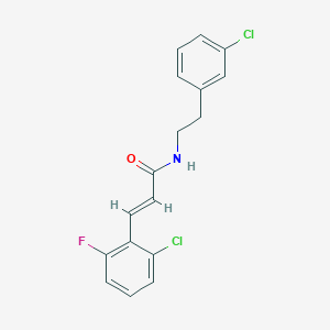 molecular formula C17H14Cl2FNO B5709191 3-(2-chloro-6-fluorophenyl)-N-[2-(3-chlorophenyl)ethyl]acrylamide 