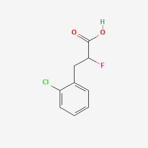 molecular formula C9H8ClFO2 B570920 3-(2-Chlorophenyl)-2-fluoropropanoic acid CAS No. 1273308-43-2