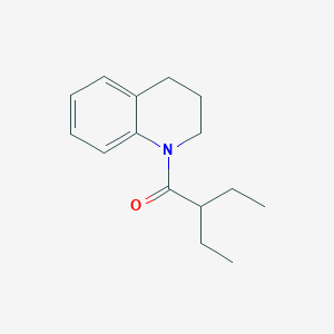 molecular formula C15H21NO B5709205 1-(2-ethylbutanoyl)-1,2,3,4-tetrahydroquinoline 