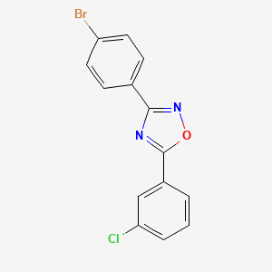 molecular formula C14H8BrClN2O B5709207 3-(4-bromophenyl)-5-(3-chlorophenyl)-1,2,4-oxadiazole CAS No. 690986-80-2