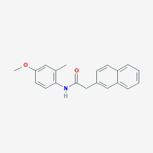 molecular formula C20H19NO2 B5709256 N-(4-methoxy-2-methylphenyl)-2-(2-naphthyl)acetamide 