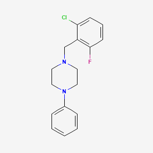 molecular formula C17H18ClFN2 B5709265 1-(2-chloro-6-fluorobenzyl)-4-phenylpiperazine 