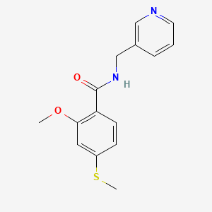2-methoxy-4-(methylthio)-N-(3-pyridinylmethyl)benzamide