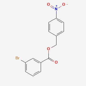 molecular formula C14H10BrNO4 B5709276 4-nitrobenzyl 3-bromobenzoate 