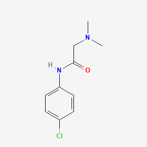 molecular formula C10H13ClN2O B5709307 N~1~-(4-chlorophenyl)-N~2~,N~2~-dimethylglycinamide 