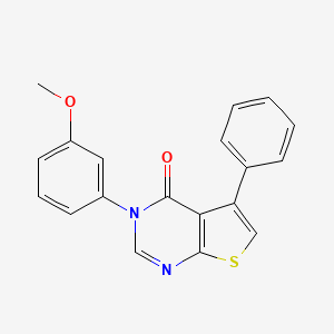 molecular formula C19H14N2O2S B5709317 3-(3-methoxyphenyl)-5-phenylthieno[2,3-d]pyrimidin-4(3H)-one 