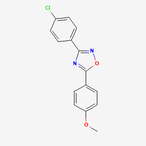 3-(4-chlorophenyl)-5-(4-methoxyphenyl)-1,2,4-oxadiazole