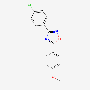 molecular formula C15H11ClN2O2 B5709321 3-(4-氯苯基)-5-(4-甲氧基苯基)-1,2,4-恶二唑 