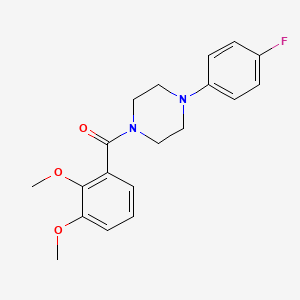 molecular formula C19H21FN2O3 B5709332 1-(2,3-dimethoxybenzoyl)-4-(4-fluorophenyl)piperazine 