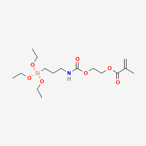 molecular formula C16H31NO7Si B570936 邻-(甲基丙烯酰氧基乙基)-正-(三乙氧基甲硅烷基丙基)氨基甲酸酯 CAS No. 115396-93-5