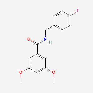molecular formula C16H16FNO3 B5709364 N-(4-fluorobenzyl)-3,5-dimethoxybenzamide 