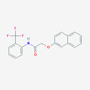 2-(2-naphthyloxy)-N-[2-(trifluoromethyl)phenyl]acetamide