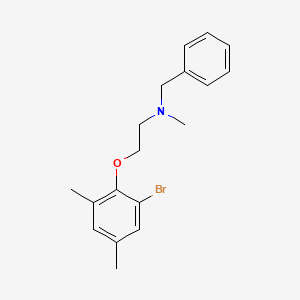 molecular formula C18H22BrNO B5709411 N-benzyl-2-(2-bromo-4,6-dimethylphenoxy)-N-methylethanamine 