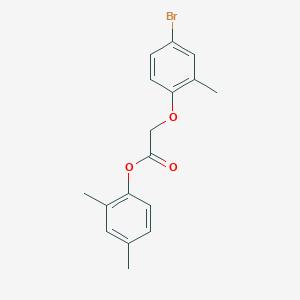 molecular formula C17H17BrO3 B5709435 2,4-dimethylphenyl (4-bromo-2-methylphenoxy)acetate 