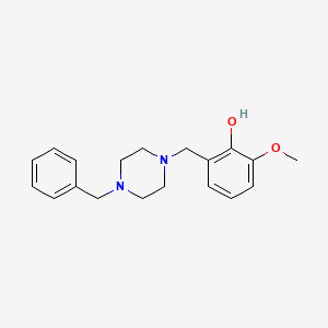 molecular formula C19H24N2O2 B5709436 2-[(4-benzyl-1-piperazinyl)methyl]-6-methoxyphenol 