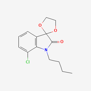 1'-butyl-7'-chlorospiro[1,3-dioxolane-2,3'-indol]-2'(1'H)-one