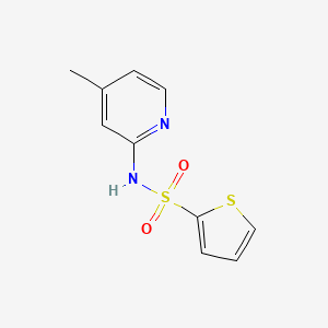 molecular formula C10H10N2O2S2 B5709461 N-(4-methyl-2-pyridinyl)-2-thiophenesulfonamide 