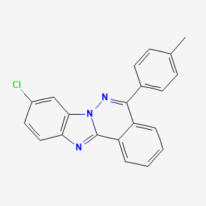 molecular formula C21H14ClN3 B5709470 9-chloro-5-(4-methylphenyl)benzimidazo[2,1-a]phthalazine 