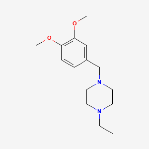 molecular formula C15H24N2O2 B5709472 1-(3,4-dimethoxybenzyl)-4-ethylpiperazine 