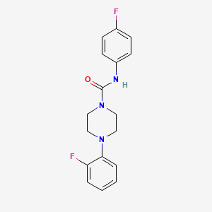 molecular formula C17H17F2N3O B5709478 4-(2-fluorophenyl)-N-(4-fluorophenyl)-1-piperazinecarboxamide 