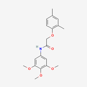 molecular formula C19H23NO5 B5709530 2-(2,4-dimethylphenoxy)-N-(3,4,5-trimethoxyphenyl)acetamide 