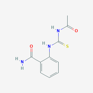 molecular formula C10H11N3O2S B5709548 2-{[(acetylamino)carbonothioyl]amino}benzamide 