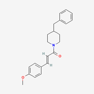 molecular formula C22H25NO2 B5709551 4-benzyl-1-[3-(4-methoxyphenyl)acryloyl]piperidine 