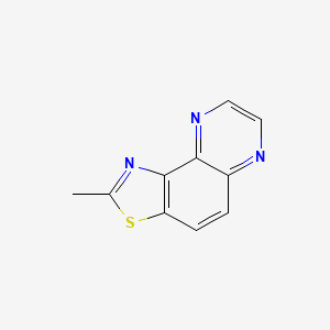 molecular formula C10H7N3S B570957 2-Methylthiazolo[4,5-f]quinoxaline CAS No. 114382-32-0