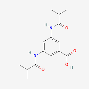 molecular formula C15H20N2O4 B5709587 3,5-bis(isobutyrylamino)benzoic acid 