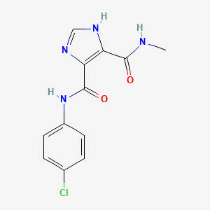 N~4~-(4-chlorophenyl)-N~5~-methyl-1H-imidazole-4,5-dicarboxamide