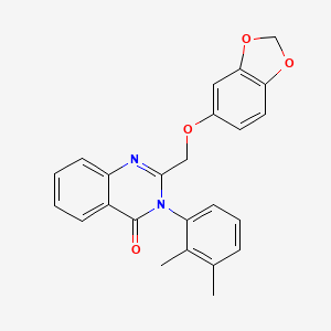 molecular formula C24H20N2O4 B5709606 2-[(1,3-benzodioxol-5-yloxy)methyl]-3-(2,3-dimethylphenyl)quinazolin-4(3H)-one 