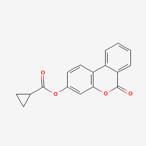 molecular formula C17H12O4 B5709645 6-oxo-6H-benzo[c]chromen-3-yl cyclopropanecarboxylate 