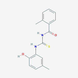 N-{[(2-hydroxy-5-methylphenyl)amino]carbonothioyl}-2-methylbenzamide