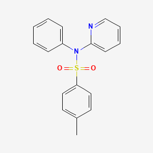 molecular formula C18H16N2O2S B5709660 4-methyl-N-phenyl-N-2-pyridinylbenzenesulfonamide 