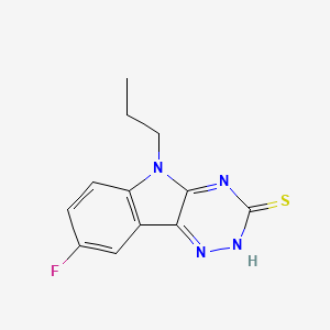 8-fluoro-5-propyl-5H-[1,2,4]triazino[5,6-b]indole-3-thiol