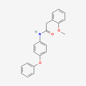 molecular formula C21H19NO3 B5709701 2-(2-methoxyphenyl)-N-(4-phenoxyphenyl)acetamide 