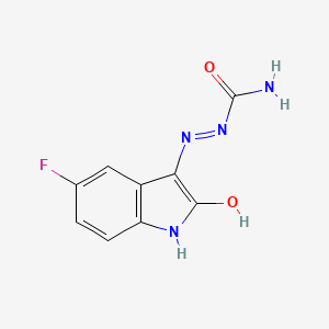 molecular formula C9H7FN4O2 B5709705 5-fluoro-1H-indole-2,3-dione 3-semicarbazone 