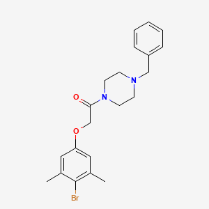 1-benzyl-4-[(4-bromo-3,5-dimethylphenoxy)acetyl]piperazine