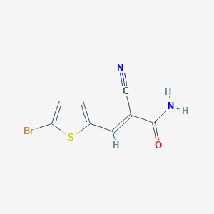 molecular formula C8H5BrN2OS B5709736 3-(5-bromo-2-thienyl)-2-cyanoacrylamide 