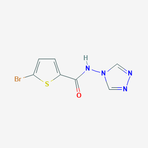 molecular formula C7H5BrN4OS B5709755 5-bromo-N-4H-1,2,4-triazol-4-yl-2-thiophenecarboxamide 