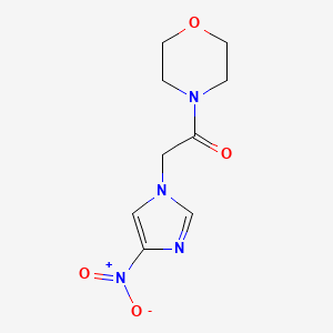molecular formula C9H12N4O4 B5709784 4-[(4-nitro-1H-imidazol-1-yl)acetyl]morpholine CAS No. 59566-53-9
