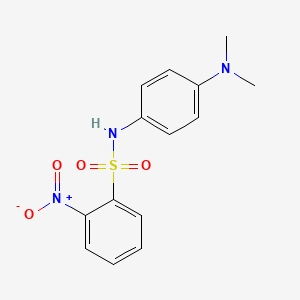 molecular formula C14H15N3O4S B5709788 N-[4-(dimethylamino)phenyl]-2-nitrobenzenesulfonamide 
