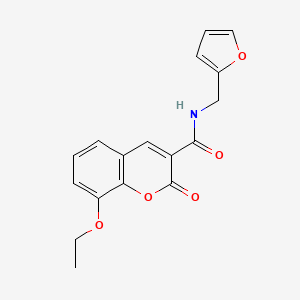 molecular formula C17H15NO5 B5709825 8-ethoxy-N-(2-furylmethyl)-2-oxo-2H-chromene-3-carboxamide 